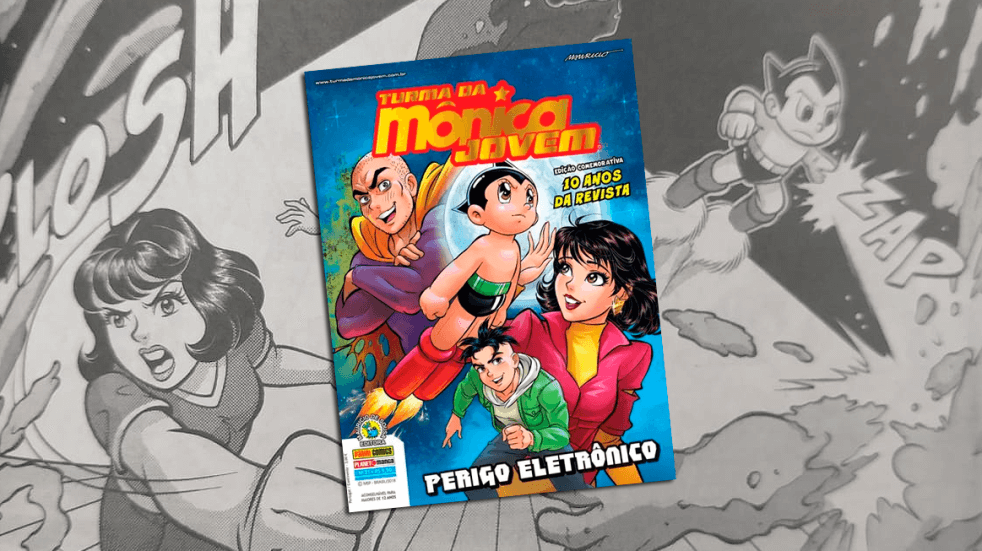 Edição especial de Turma da Mônica Jovem traz personagem Astro Boy e comemora 10 anos da Revista 1