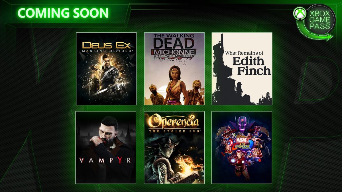 Deus Ex: Mankind Divided, Vampyr e muito mais chegarão ao Xbox Game Pass! 1