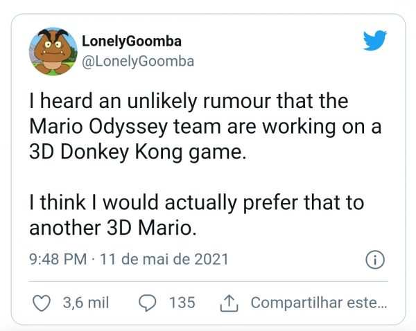 Rumor - Novo Donkey Kong