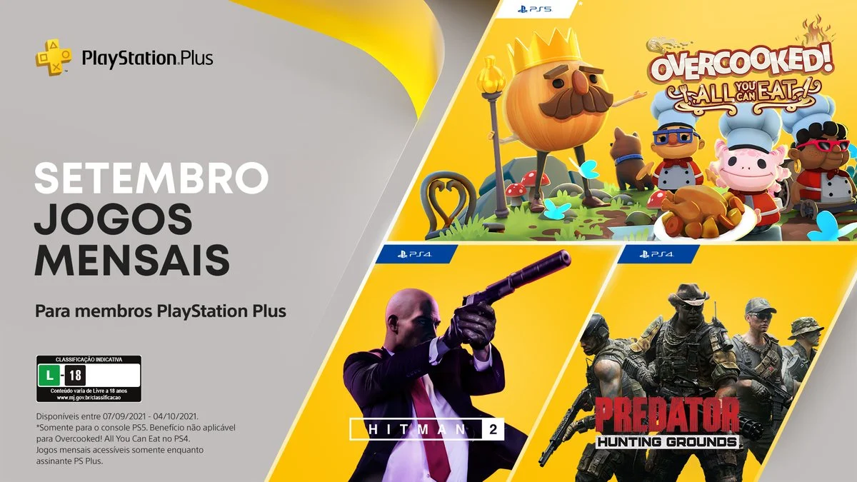 PS Plus Setembro de 2021