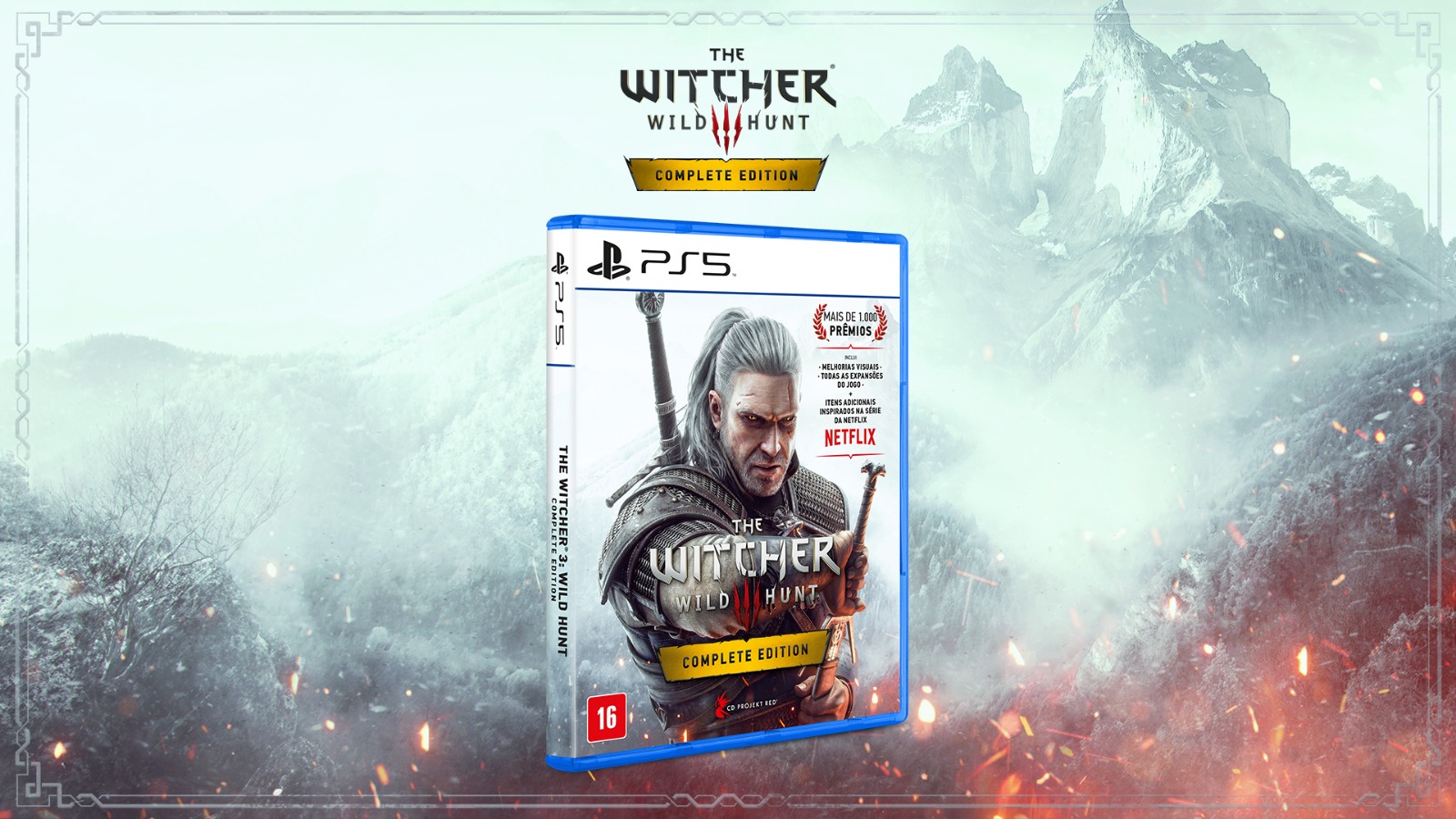 The Witcher 3: Wild Hunt - Complete Edition para Playstation 5 chega ao varejo em 20 de fevereiro