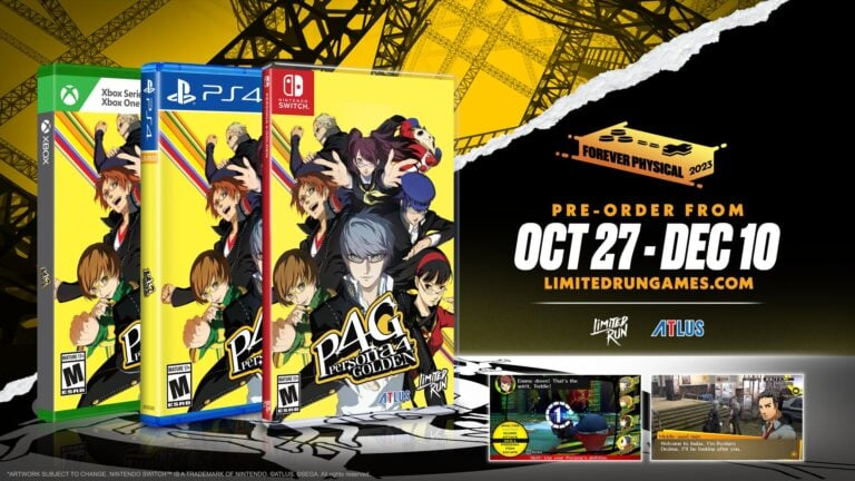 Pré-encomendas da edição física limitada de Persona 4 Golden em 27 de outubro