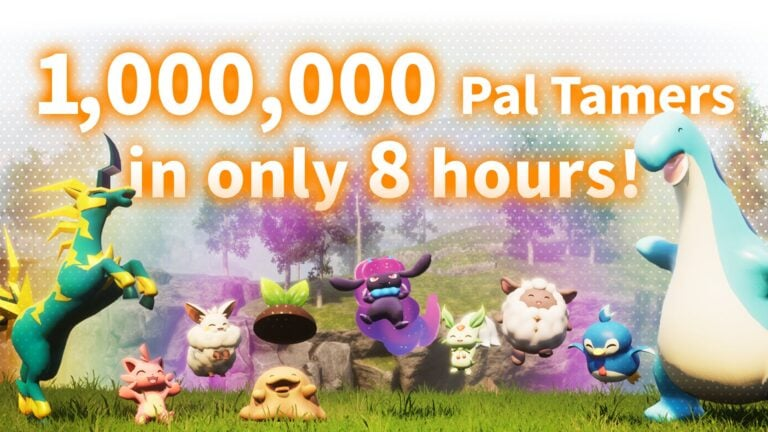 Palworld vendeu um milhão de cópias em apenas oito horas