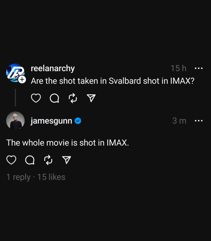 Segundo James Gunn, novo filme do Superman será 100% em IMAX 2