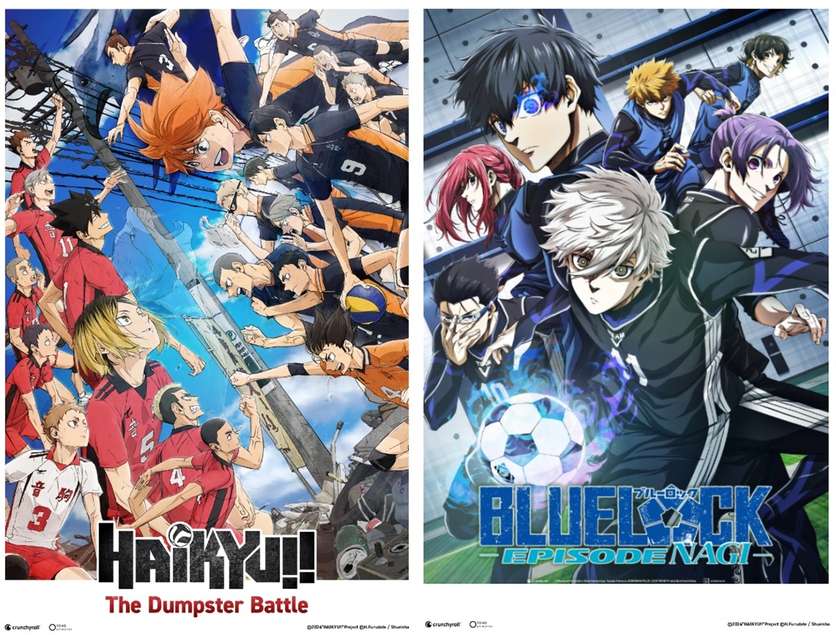 Crunchyroll revela datas de estreia dos filmes inspirados em HAIKYU e Blue Lock 7