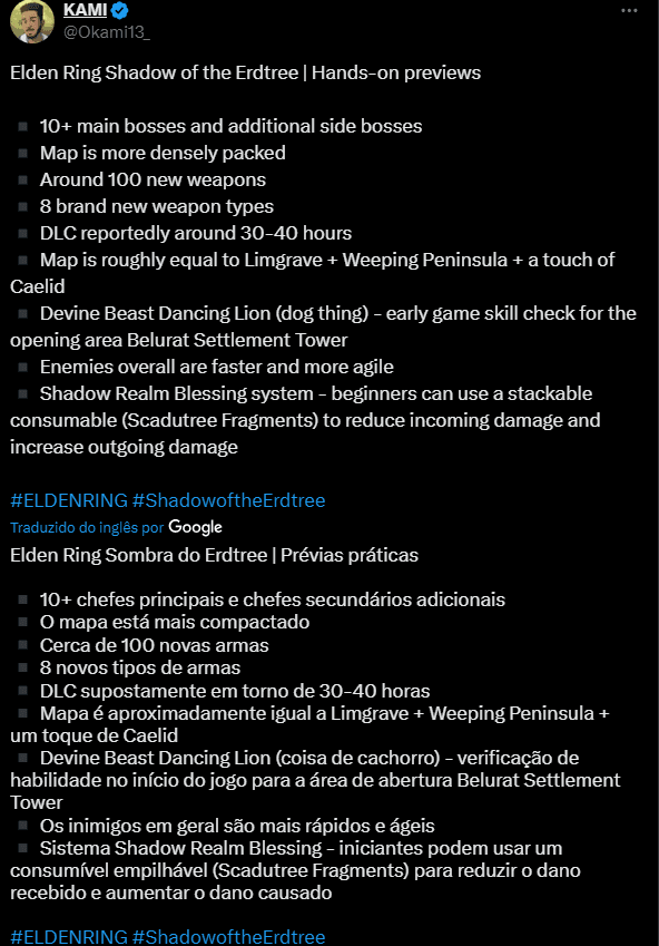 Elden Ring: Shadow of the Erdtree - Conheça Detalhes da Nova DLC 3 Elden Ring: Shadow of the Erdtree - Conheça Detalhes da Nova DLC 1