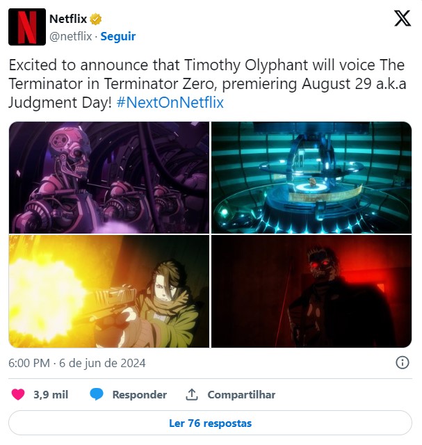 O Exterminador do Futuro está de volta na Netflix, e foi confirmado o substituto de Arnold Schwarzenegger 3
