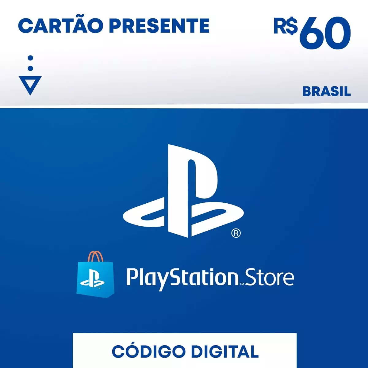 R$60 PlayStation Store - Cartão Presente Digital