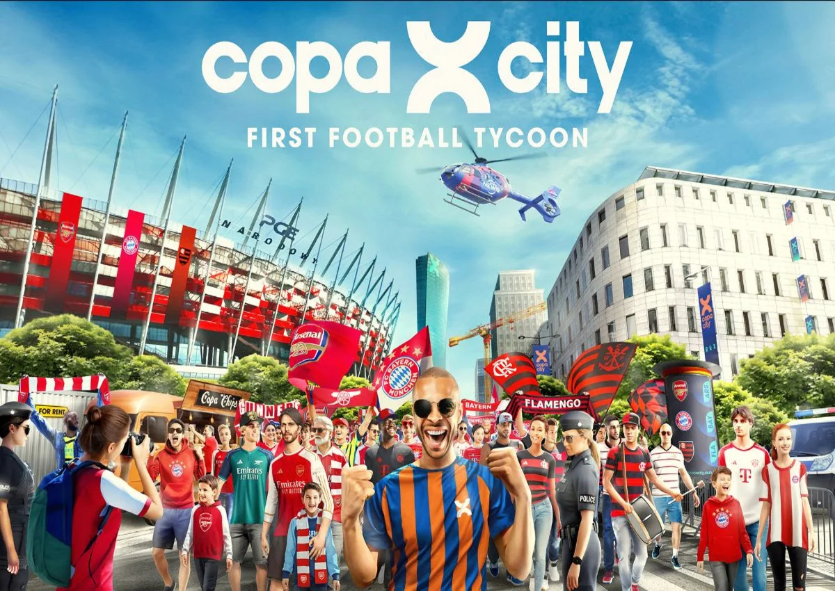 Copa City: Jogo Tycoon de Futebol com Flamengo Licenciado
