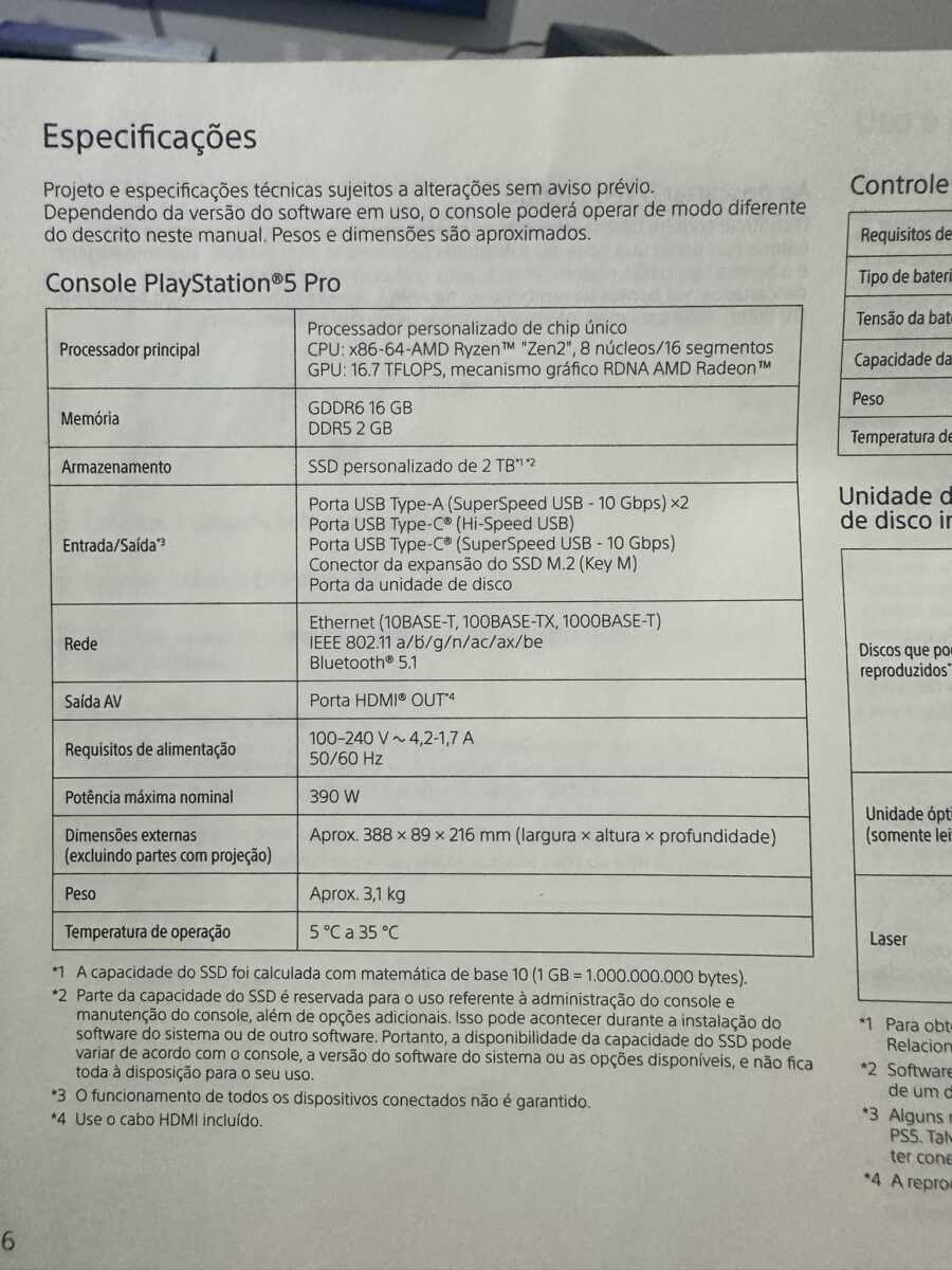 PS5 Pro com "Apenas" 2 GB de RAM: Novas Especificações são Vazadas na Web por Brasileiro 2 Novas Especificações PS5 Pro