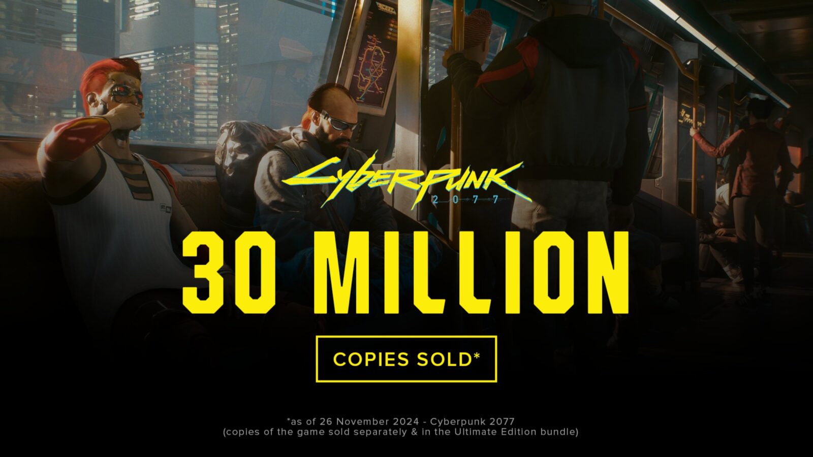 Cyberpunk 2077 Chega a 30 Milhões de Cópias Vendidas