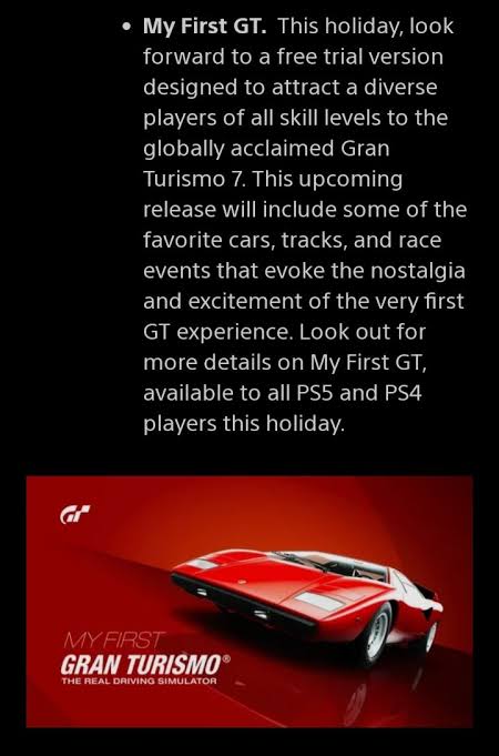 My First Gran Turismo: O Novo Título Grátis da Franquia 3 My First Gran Turismo Chega para PS4 e PS5