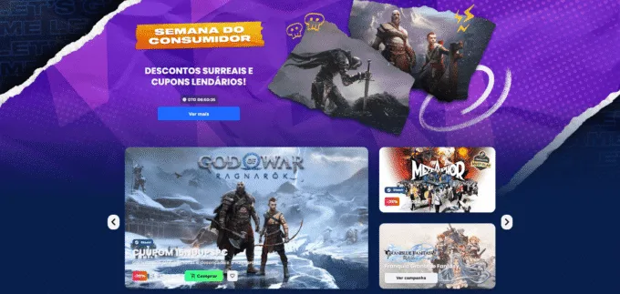 Semana do Consumidor Nuuvem tem jogos com descontos e cupons gift cards