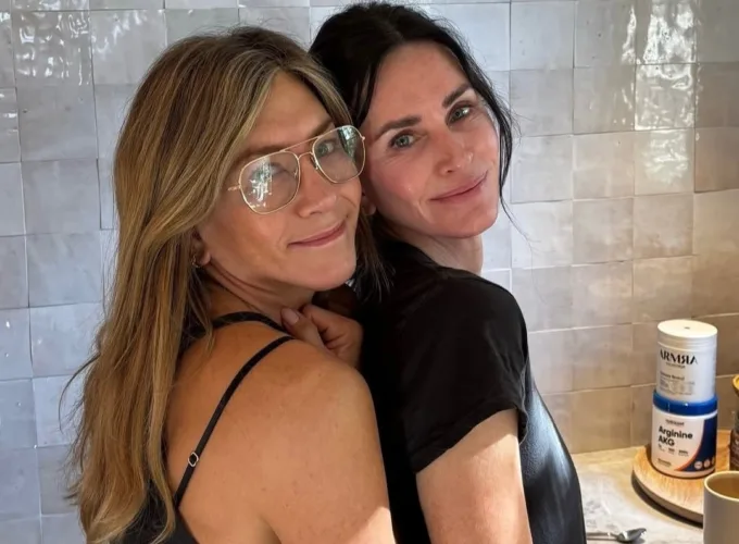 Jennifer Aniston e Courtney Cox