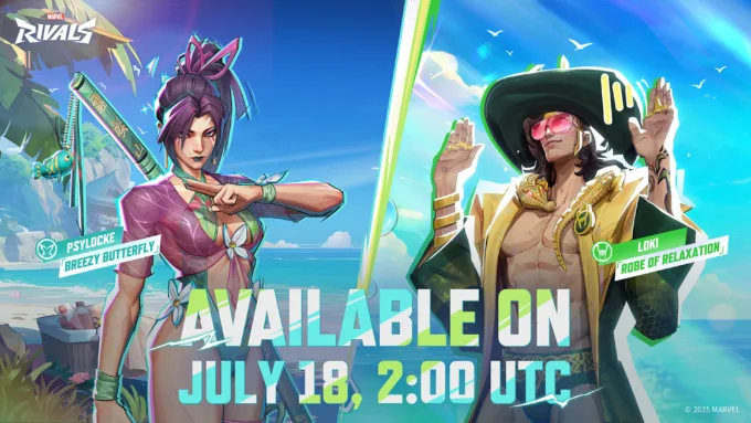 Marvel Rivals: Loki e Psylocke Summer Skins