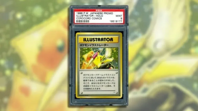 Carta Pokémon Pikachu Illustrator quebra recorde mundial com venda de $16,5 milhões