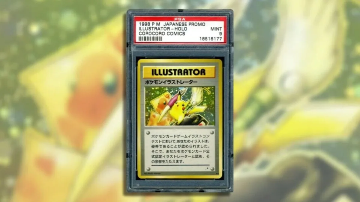 Carta Pokémon Pikachu Illustrator quebra recorde mundial com venda de $16,5 milhões