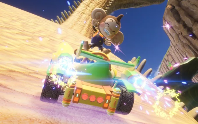 Sonic Racing Crossworlds: DLC gratuito de Super Monkey Ball chega esta semana