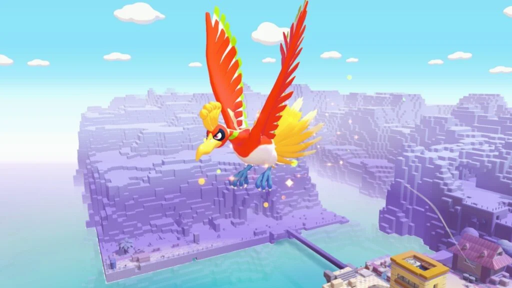 Ho-Oh em Pokémon Pokopia: Como encontrar e obter Penas Arco-Íris 3 Ho-Oh em Pokémon Pokopia: Como encontrar e obter Penas Arco-Íris 3