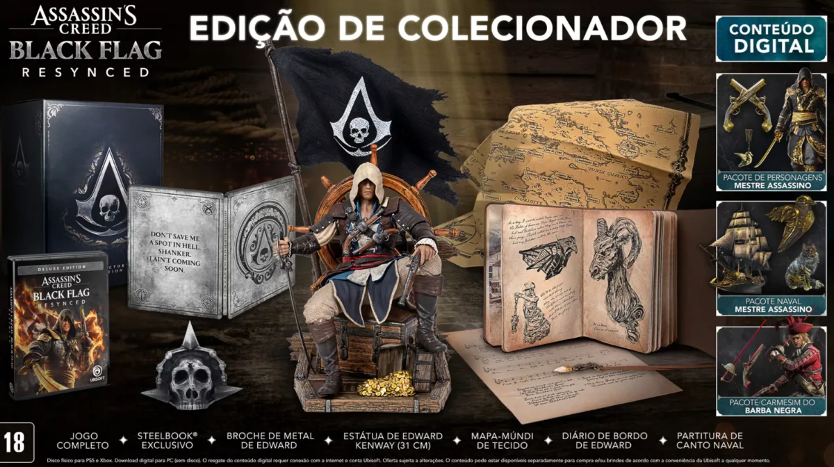 Assassin's Creed Black Flag Resynced terá dois cortes importantes em relação ao jogo original 3 Assassin's Creed Black Flag Resynced terá dois cortes importantes em relação ao jogo original 2