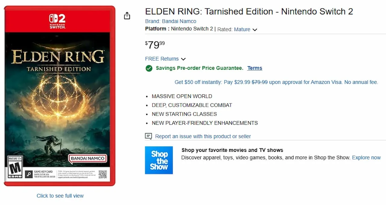 Elden Ring Nintendo Switch 2: Elden Ring no Switch 2: Mídia física será apenas um "Game-Key Card" e custará US$ 80 2 Elden Ring Nintendo Switch 2: Elden Ring no Switch 2: Mídia física será apenas um