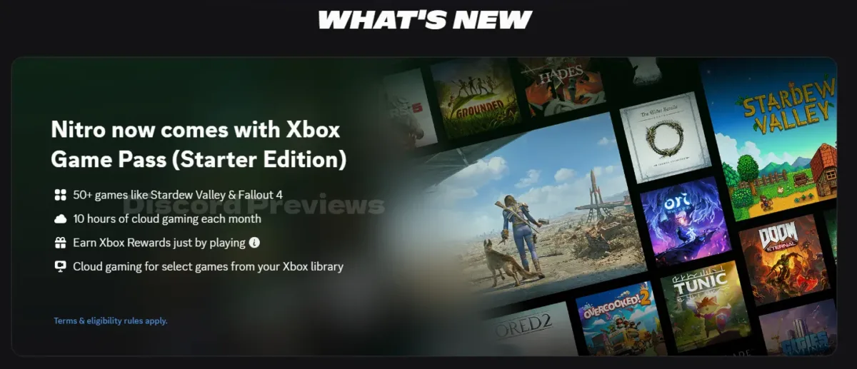 Xbox Game Pass Starter Edition: Novo plano vaza em parceria com Discord Nitro 2 Xbox Game Pass Starter Edition