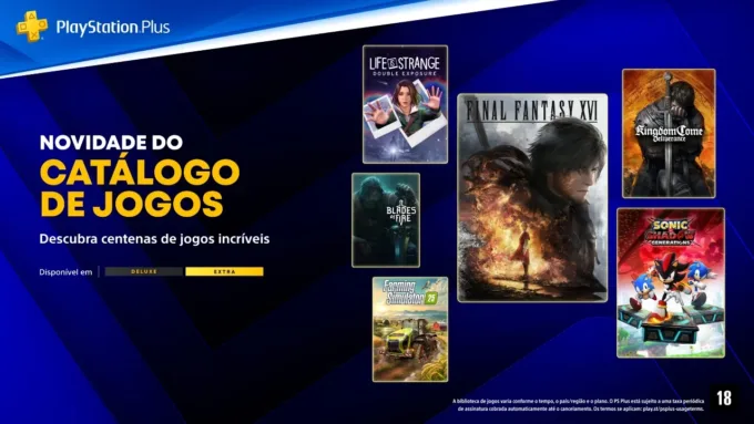 Final Fantasy XVI é o grande destaque do PlayStation Plus em junho
