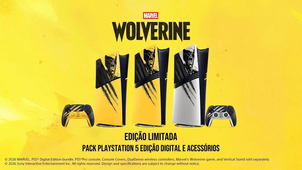 Sony abre pré-venda oficial do PS5 e acessórios temáticos de Marvel’s Wolverine