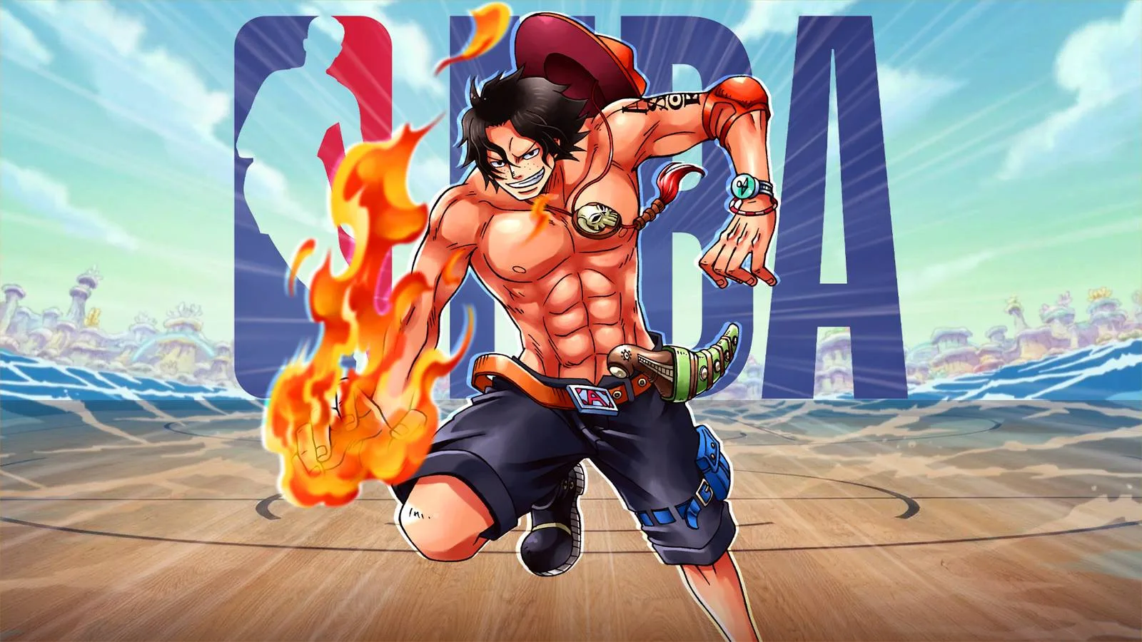 Portgas D. Ace ganha visual oficial do New York Knicks em colaboração inédita de One Piece com a NBA - QTU Questões do Universo