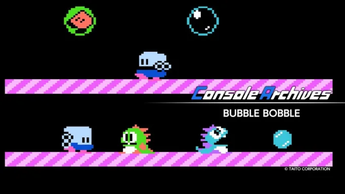 Clássico Bubble Bobble chega ao PS5 e Switch 2 pelo Console Archives